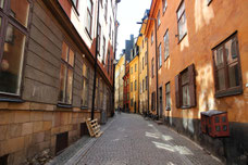 Gasse in der Stockholmer Altstadt