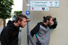 Unterwegs nach Kopenhagen.