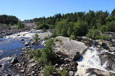 Felsige Flusslandschaft.