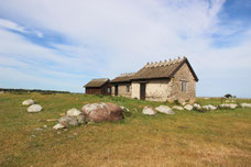 Steinhäuser im Reservat Ottenby