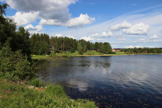 Lappländische Seenlandschaft.