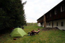 Camp hinter Vyšší Brod