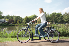Lenken beim Dreiradfahren