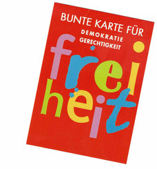 Bunte Karte für Demokratie des Bürgerverein Bürger für Bürger Mahlow e.V.