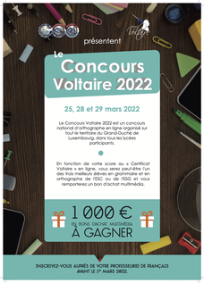 (c) Affiche Concours Voltaire 2022