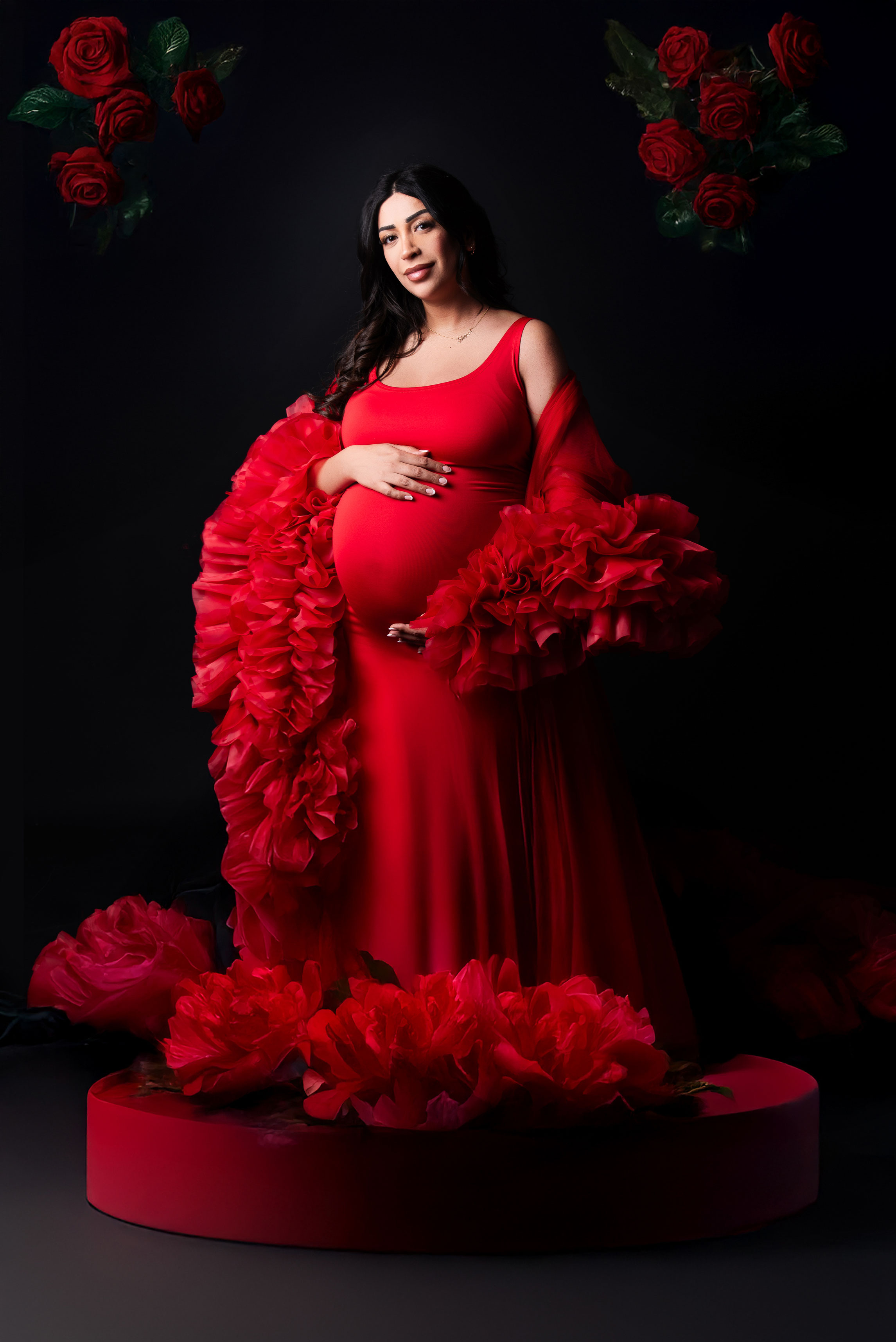  portret podczas sesji maternity NL