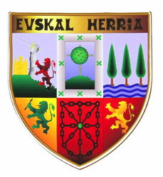 Escudos de los territorios que componen Euskal Herria