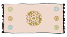 Yogadecke "Ananya" 100 x 200 cm Bio-Baumwolle
