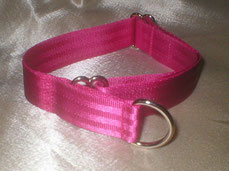 Halsband, Hund, Zugstopp 2,5 breit, Gurtband pink