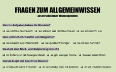 Allgemeinwissen Berufsorientierung