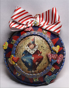 Dècoupage Weinachten Clown Zirkus