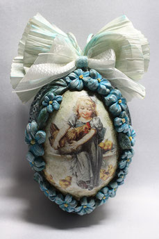 Easter Egg, Dècoupage, Vintage