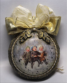 Dècoupage Weihnachten Dekor Handmade