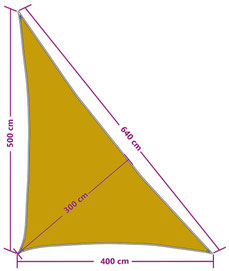tenda #vela #ombreggiante #PES #impermeabile #triangolo #crema