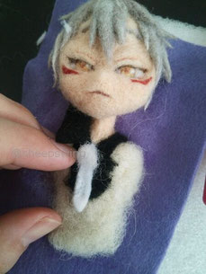 羊毛フェルト 作り方 刀剣乱舞 鳴狐