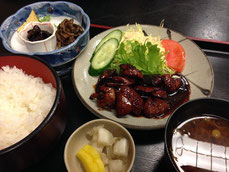 恵那市岩村町鳥兵肝焼き定食