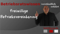 freiwillige Betriebsvereinbarung