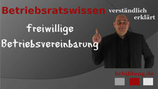 Was iest eine freiwillige Betriebsvereinbarung?