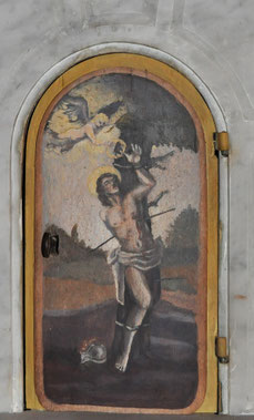 Montcello - Eglise Saint Sébastien - Tabernacle d'après Sodoma
