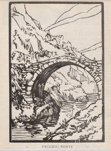 Dessin du Pont génois - U librone di a Muvra 1937