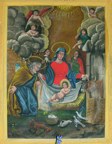 San Giovanni di Moriani - Nativité ( Grunwaldo Grafini 1822 peintre dont on sait peu de choses)
