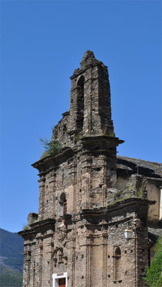 Prunelli di Casacconi - église baroque du début du XVIIe s. mentionnée par Mgr Marliani en 1646 (visite pastorale)