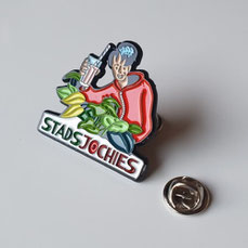 Zacht emaille Stadsjochies Pin