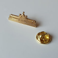 relief Pin Kurhaus goud