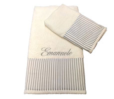 SET ASCIUGAMANO CON NOME