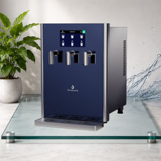 Blupura Bluglass Plus 80 Wasserspender mit Festwasseranschluss aus Edelstahl