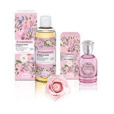 confezione regalo profumo e bagnoschiuma cuor di petali helan