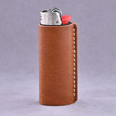 Limited Edition: Lederetui für Feuerzeug Light Brown
