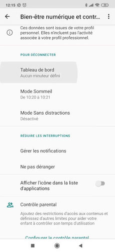 Bien-être numérique Google app (2)