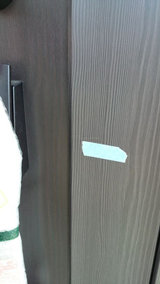 玄関ドアキズリペア補修