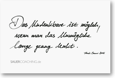 Postkarte: Wenn nichts mehr geht, geht alles