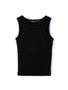 ball ripped tank top with front embroidery