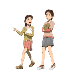 Dallyさんと姉妹イラスト