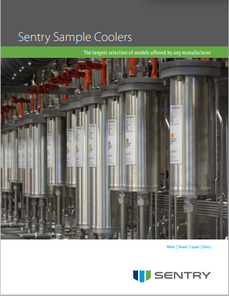 Mechatest sample coolers - Sentry TRW steam cooler - helical coil coolers, Sentry coolers, shell vase cooler closed