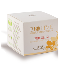 scrub mask red glow ruby biofive