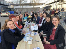 (v. l. n. r.): Franziska, Bianca, Inga, Paula, Wiebke, Juliane, Arinda, Seda und Roberta