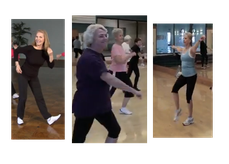 KT and Students Exercising Their Brains Varying the Movement Combinations