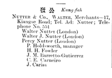 By 1910 Holdsworth was listed as manager and Percy Nutter had returned to London