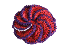 Tutorial: flor en espiral tejida a crochet