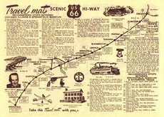 Travel Mat Maps Route 66