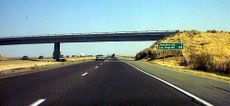 L'Interstate 5, in California.