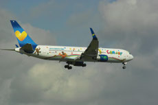 Boeing 767 "Ein Herz für Kinder" in FRA © Andreas Unterberg