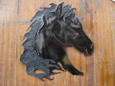 tête de cheval encolure animal fer forge bormes les mimosas lavandou hyères toulon var ferronnerie art ferronnier forgeron by thibault KLUKASZEWSKI with forge et style