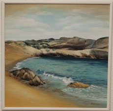 Kreta Badebucht 60x60 Acryl