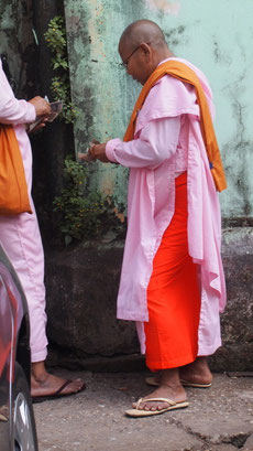 Monks, Yangon, Myanmar