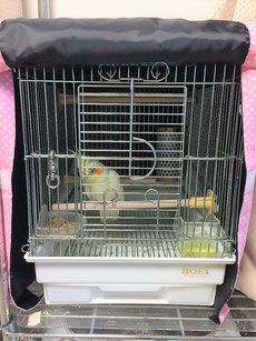 おやすみカバー(お休みカバー、手作り、夏、ヒーター、ケージカバー、遮光カバー、サークルカバー)お客様の写真